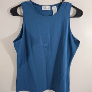 Linda Leal Women's Turquoise Size L Tank Stretch